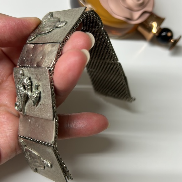 🖤Vtg Dragon & Buddha panel bracelet - Picture 5 of 11